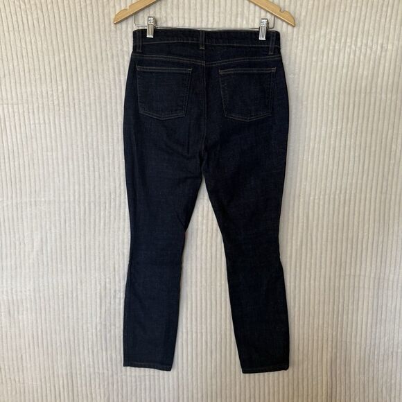 Eileen Fisher Jeans Womens Size 2 Straight Mid Rise Blue Denim Organic Cotton - Picture 3 of 12